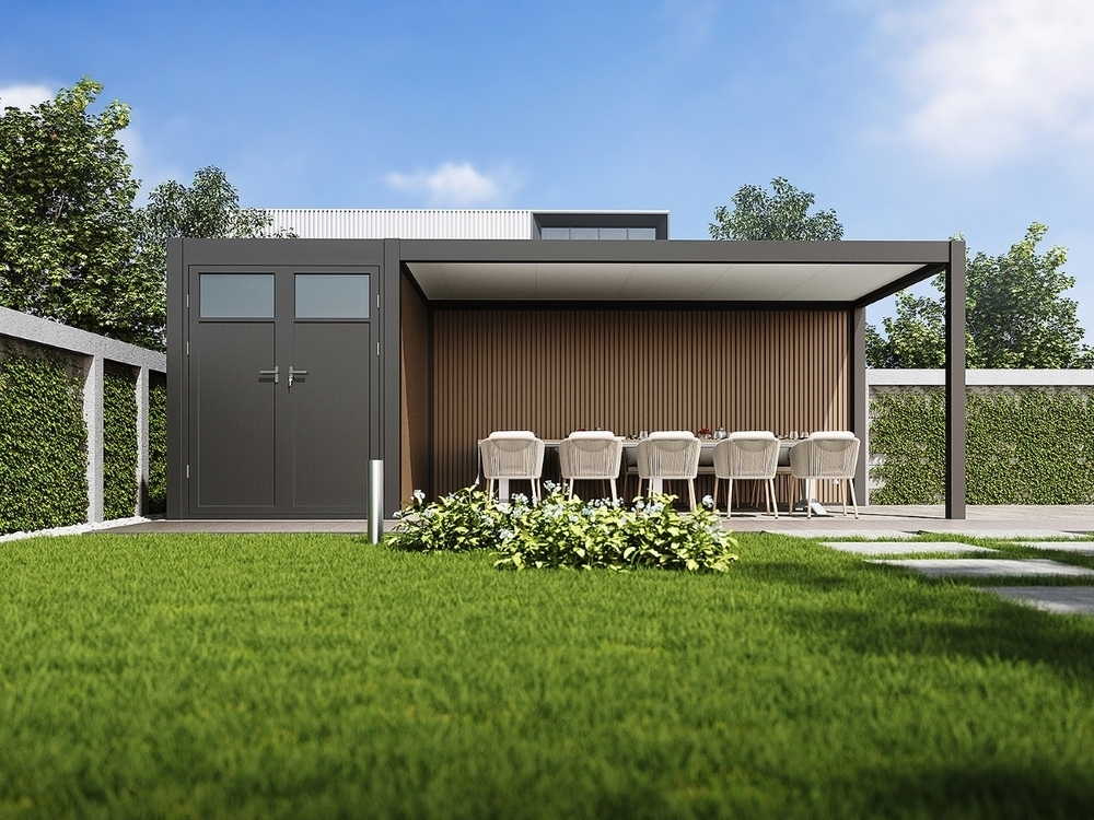 WPC stena 3 m za pergole in zavetje PRESTIGE