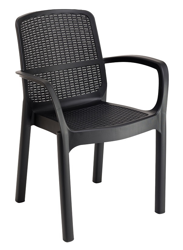 NUMANA plastični fotelj - grafit