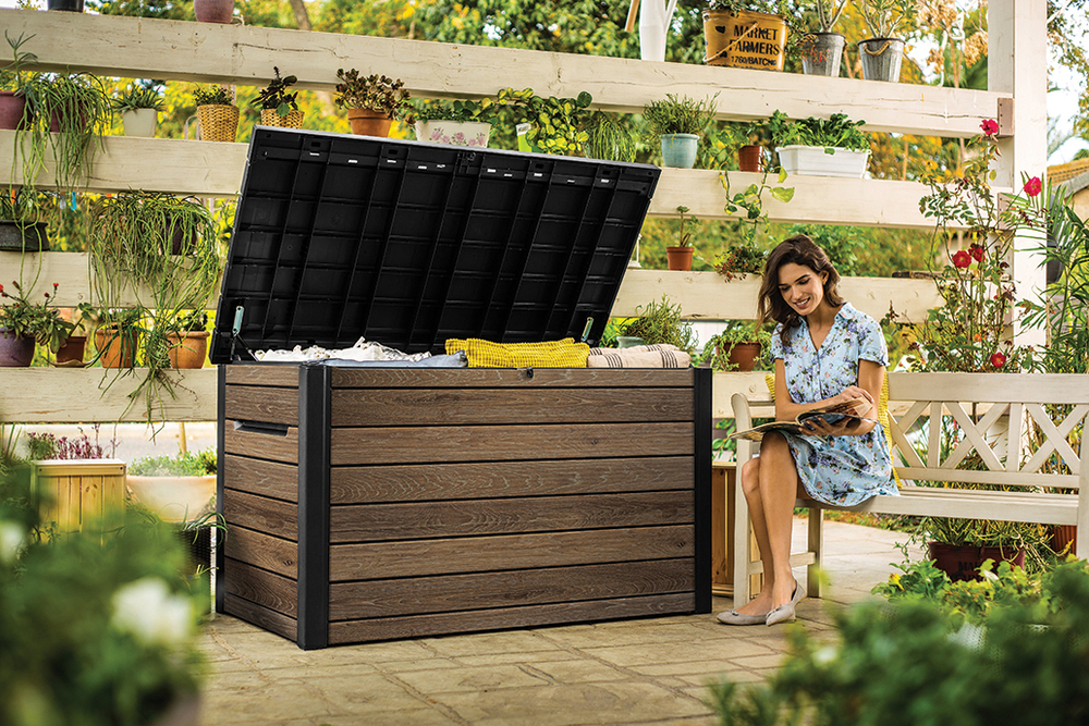 SIGNATURE HORIZONTALNA škatla za shranjevanje 870 L - OREH