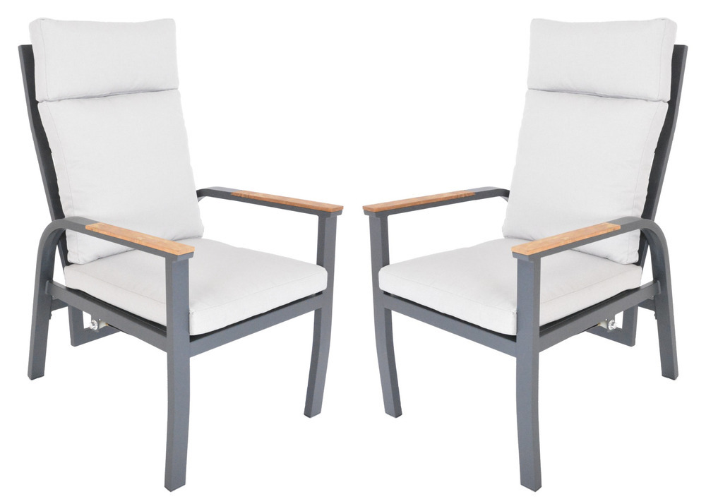 Aluminijasti fotelji ANNECY DUO (2 kosa)