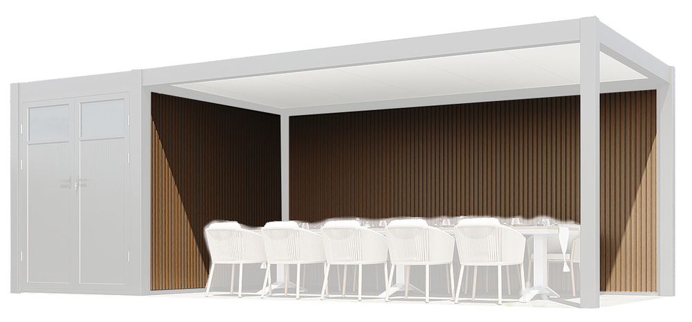 WPC stena 3 m za pergole in zavetje PRESTIGE