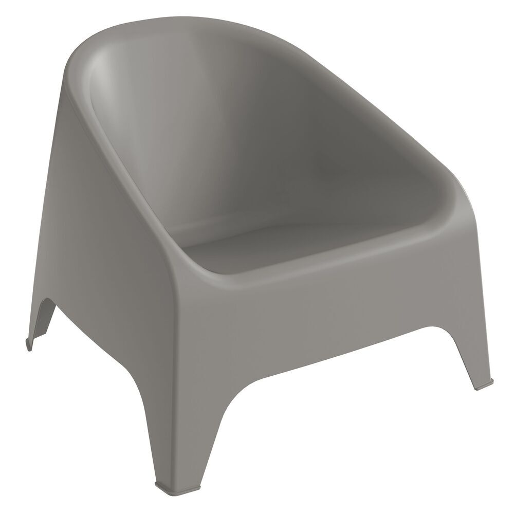 Plastični fotelj MATERA - siv