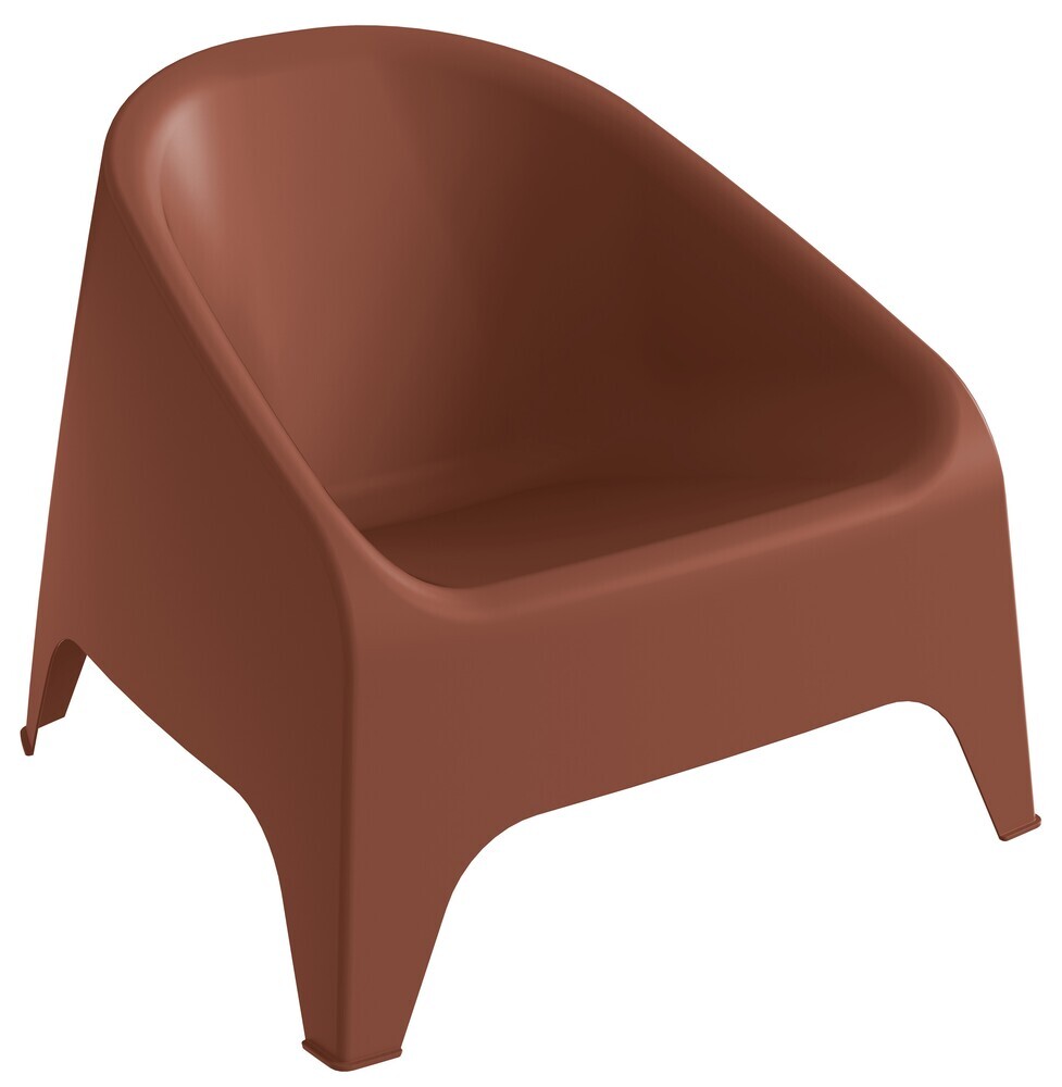 Plastični fotelj MATERA - terakota