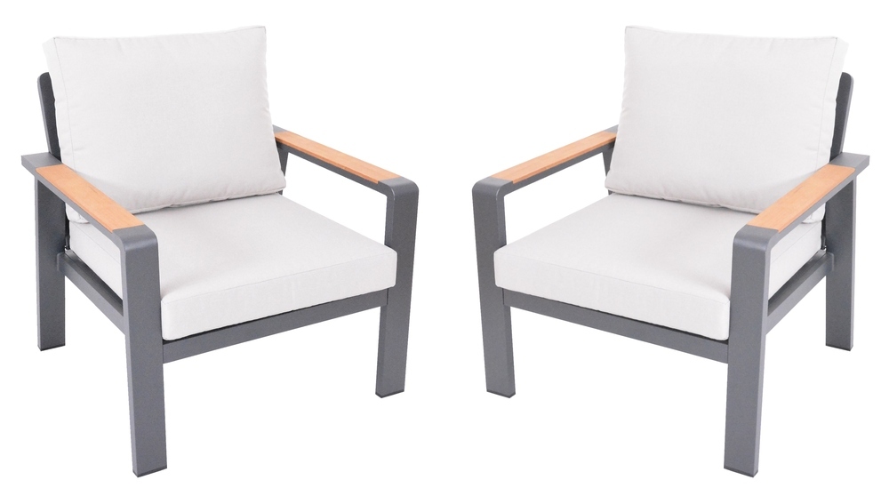 Aluminijasti stoli ROTTERDAM DUO (2 kosa)