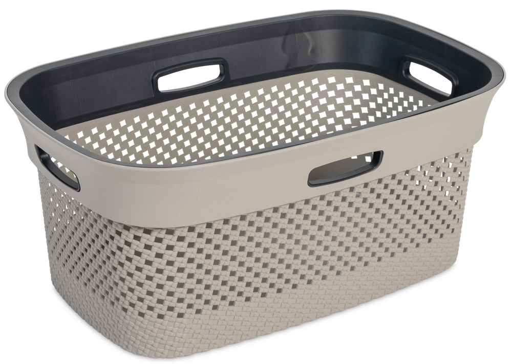 Košara za čiščenje WOOLLY 45 L - siva / antracit