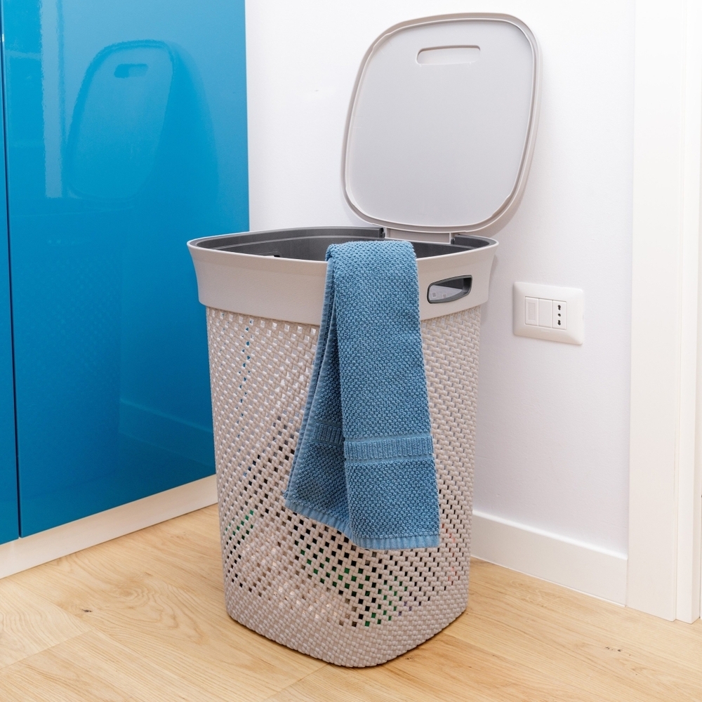 Koš za prljavo rublje WOOLLY 50 L - siva / antracit