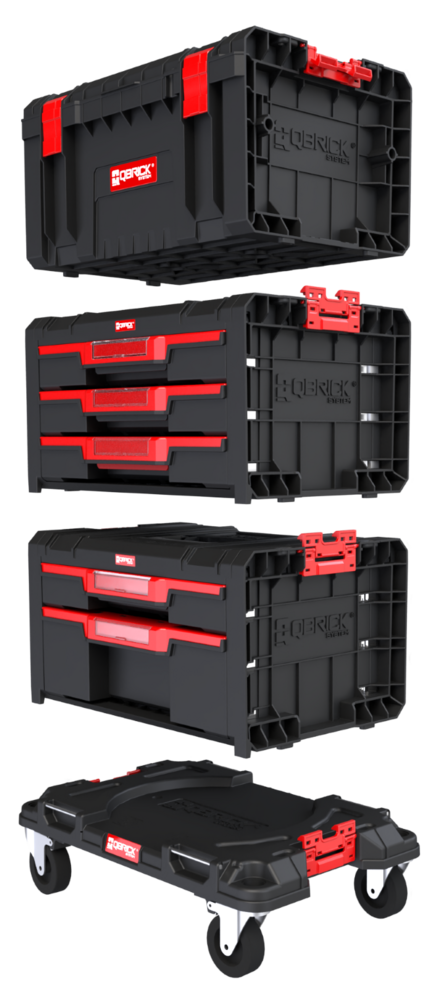 QBRICK SYSTEM PRO organizator predalov SET 2