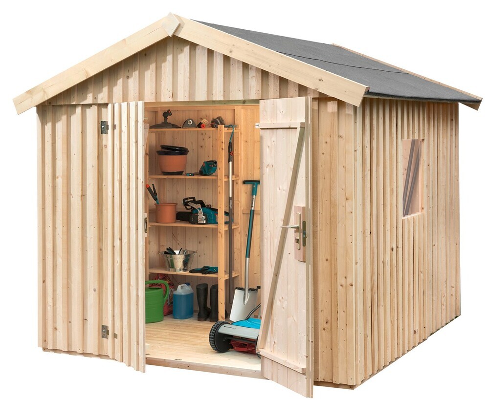 WEKA Lesena vrtna hišica 349 (277 x 286 x 230 cm)