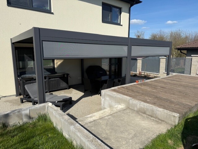 Rolo sjenilo 3,6 m za bioklimatsku pergolu - tamno siva