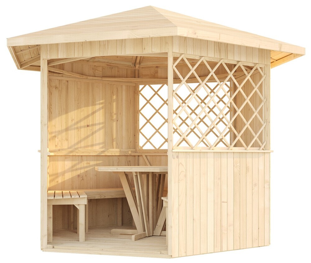 WEKA Leseni vrtni gazebo 233 (283 x 327 x 245 cm)
