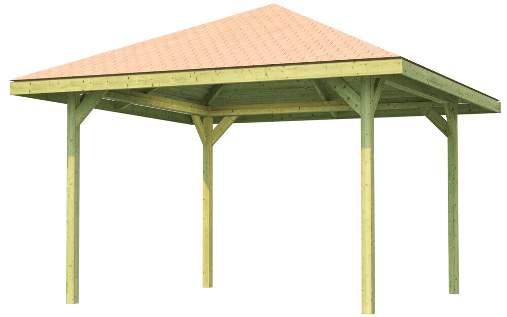 WEKA Leseni vrtni gazebo 651 (380 x 380 x 299 cm)