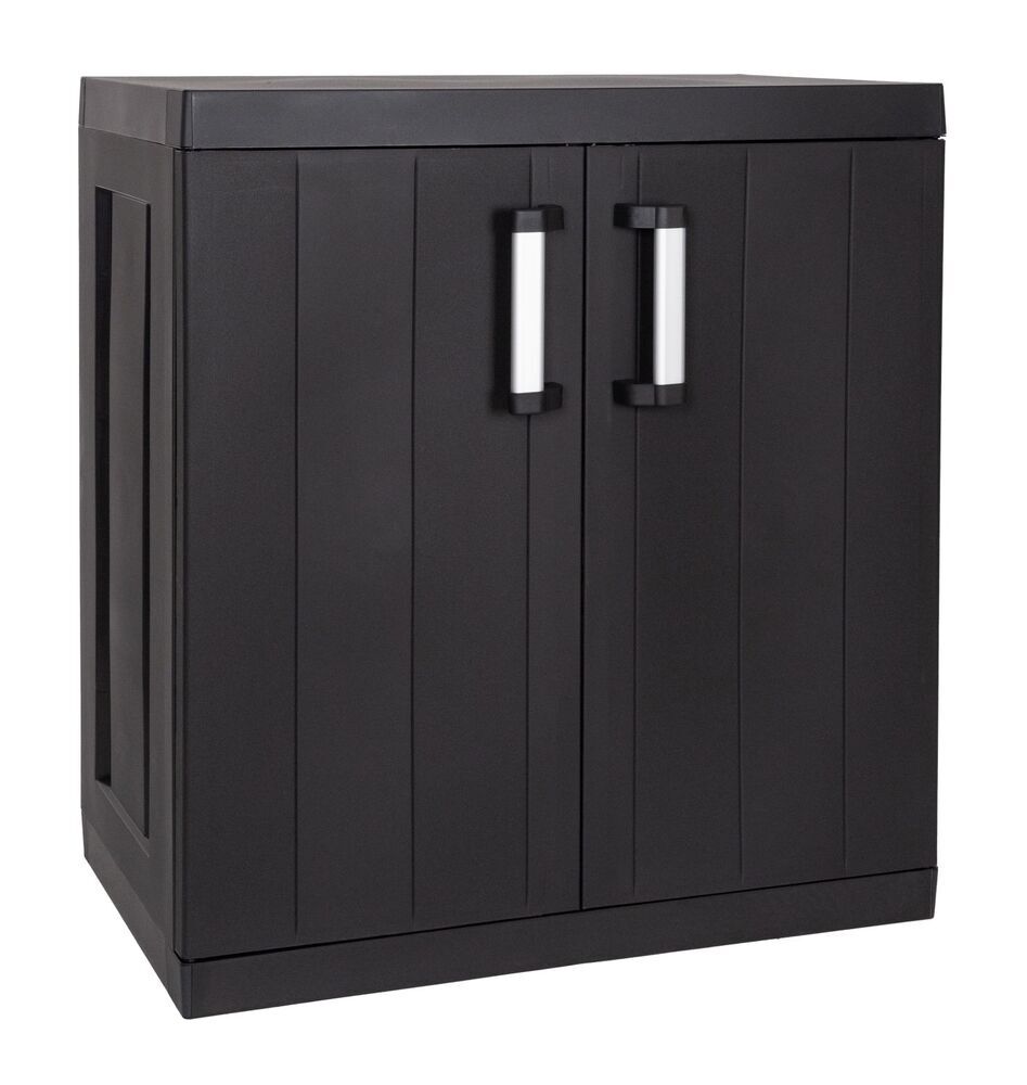 Garažna omara MEGA LOW - črna