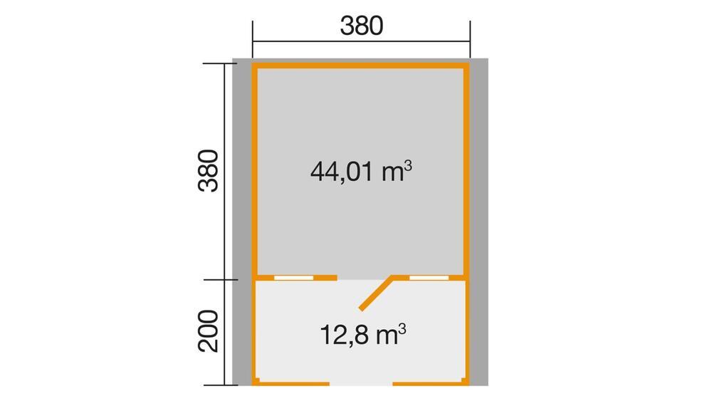 WEKA Luksuzna lesena vrtna hišica 138 B (4,5x6m)
