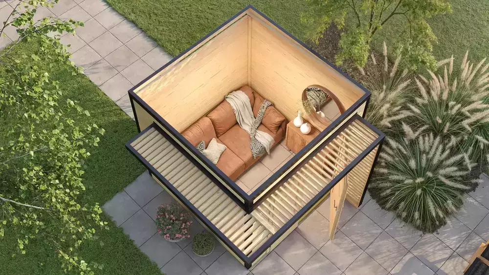 WEKA Luksuzna lesena vrtna hišica Amberley (3x3m)