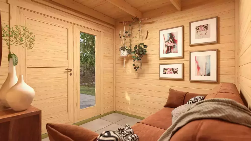 WEKA Luksuzna lesena vrtna hišica Amberley (3x3m)