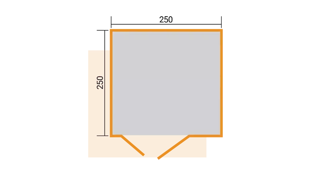 WEKA Luksuzna lesena vrtna hišica Amberley (3x3m)