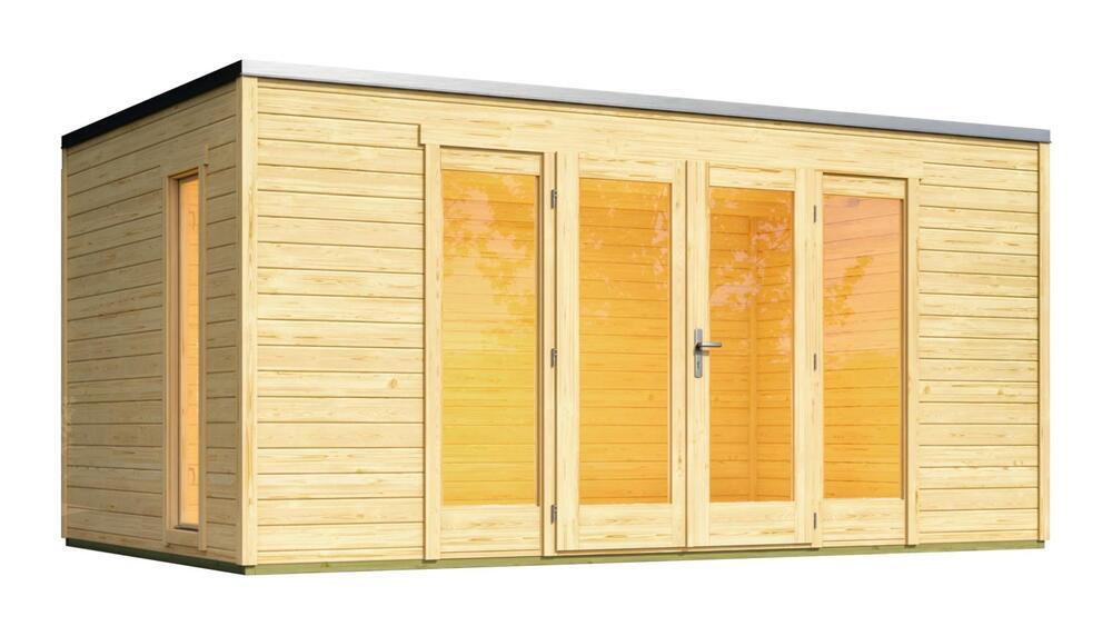 WEKA Luksuzna lesena vrtna hišica P 285 (4,5x3m)
