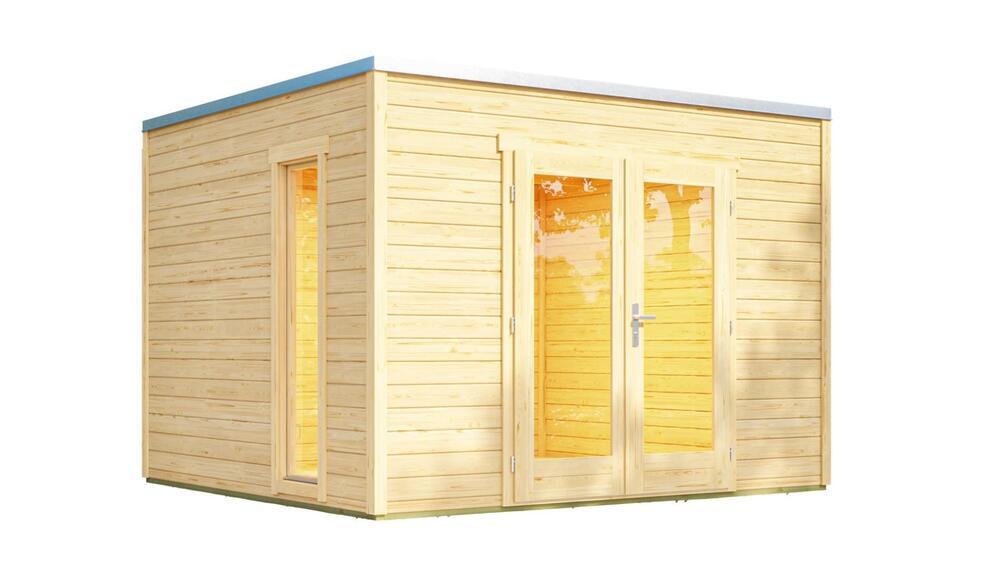 WEKA Luksuzna lesena vrtna hišica P 285 (3x3m)