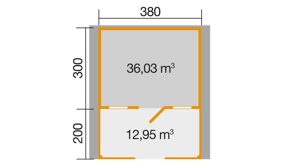 WEKA Luksuzna lesena vrtna hišica 138 B (4,5x5m)