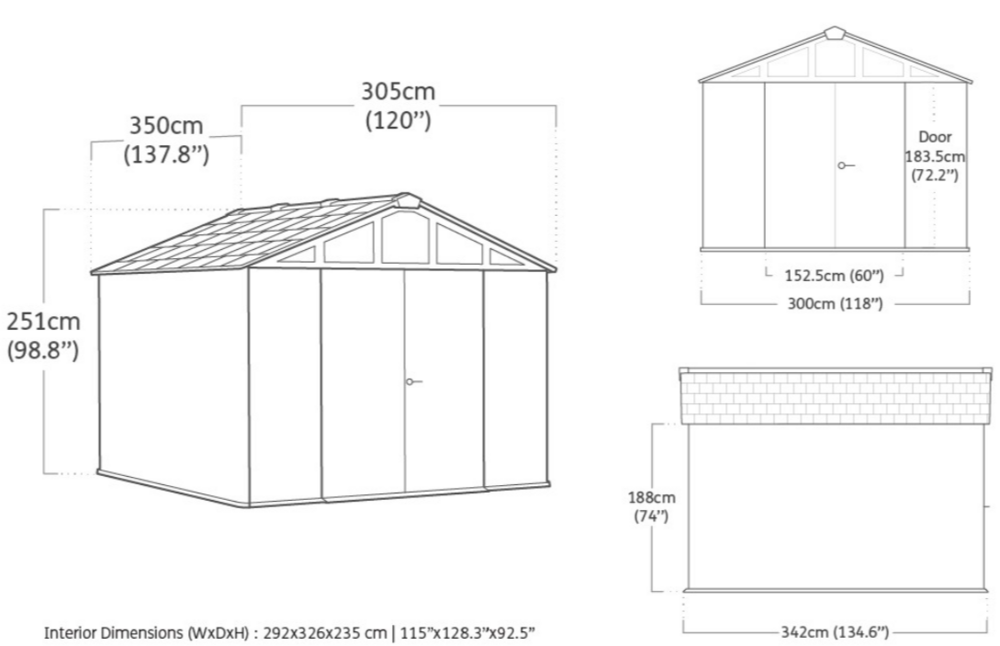 Zahradní domek STRONGHOLD 10x11,5 Rojaplast (foto 11)