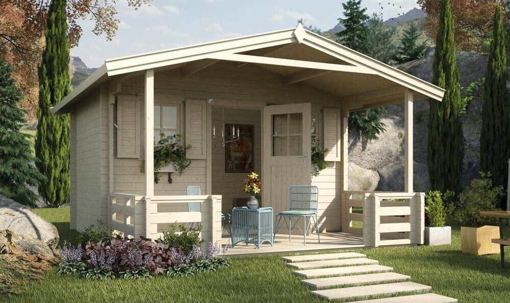 WEKA Luksuzna lesena vrtna hišica 138 B (4,5x6m)