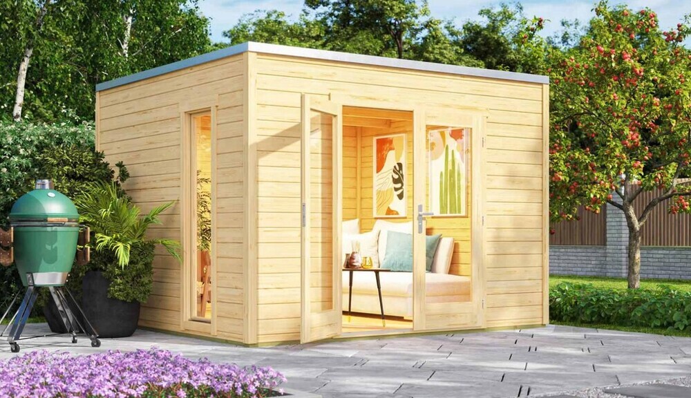 WEKA Luksuzna lesena vrtna hišica P 285 (3x3m)