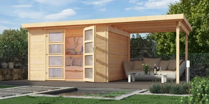 WEKA Lesena vrtna hišica 321 (553 x 293 x 206 cm)