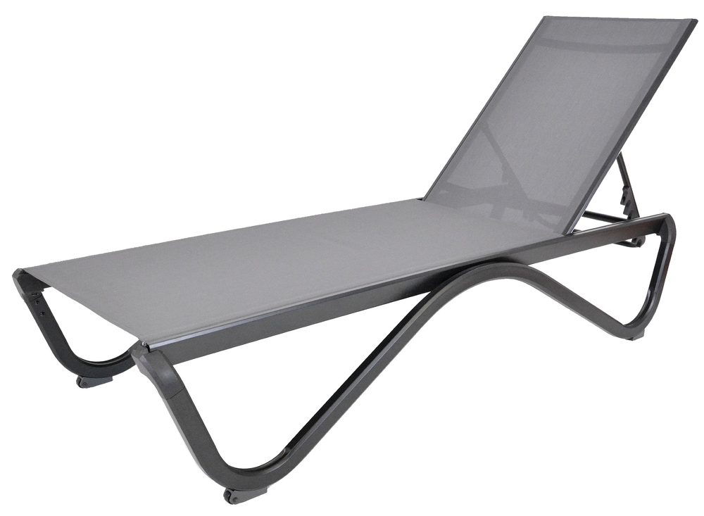 Ležalnik ZWL-515 DUO aluminij - siv