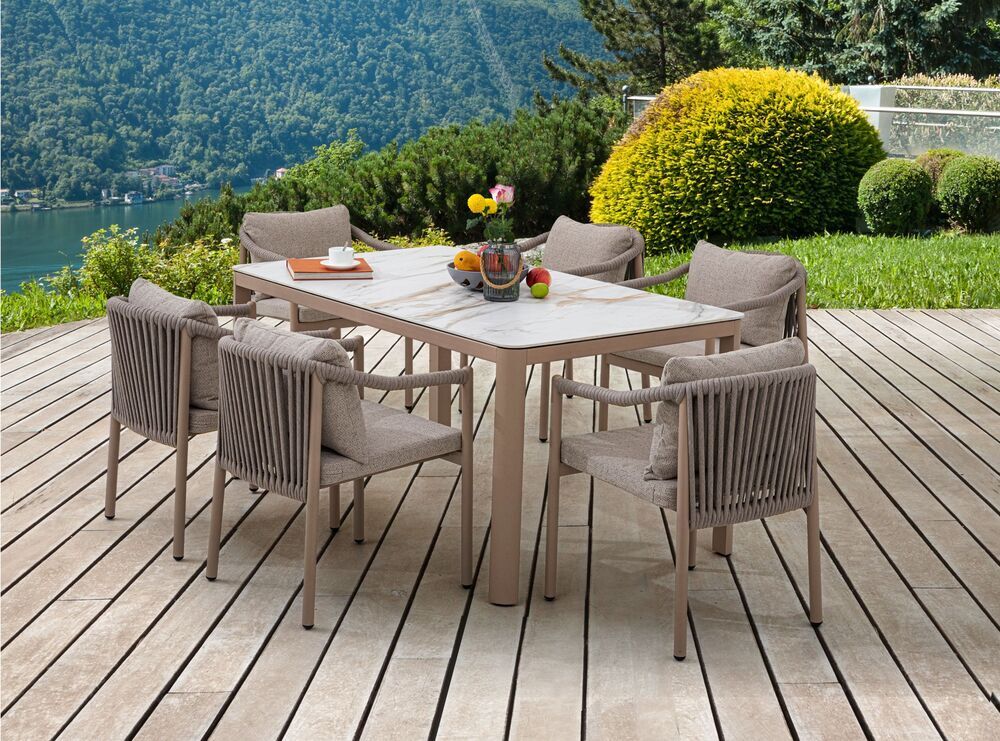 Jedilni set iz aluminija BOISE CAPPUCCINO