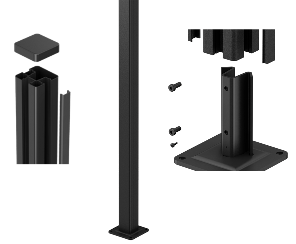 Aluminijasti drog za ograjo KETER 180 cm - antracit
