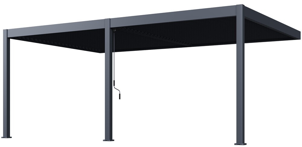 Bioklimatická pergola ke stěně INTRO DUO 4x4 m Rojaplast (foto 107)