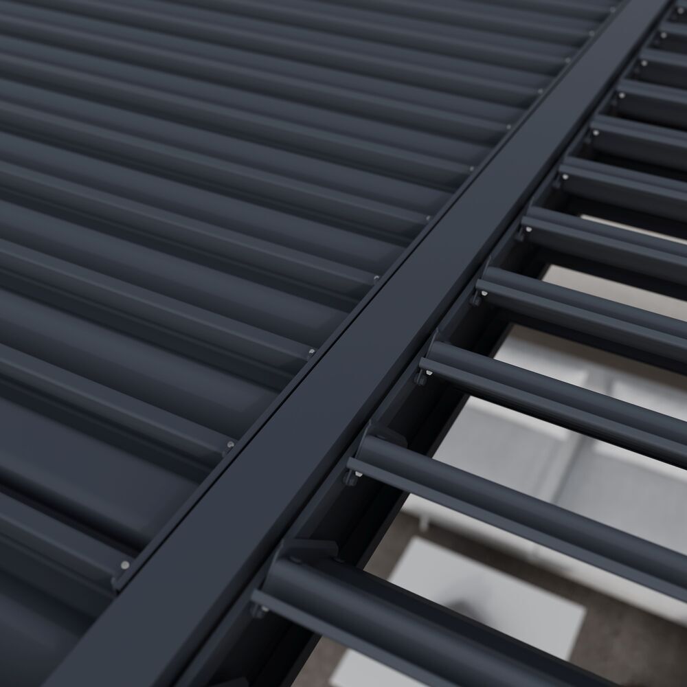 Bioklimatická pergola INTRO DUO 7,2x3,6 m Rojaplast (foto 29)