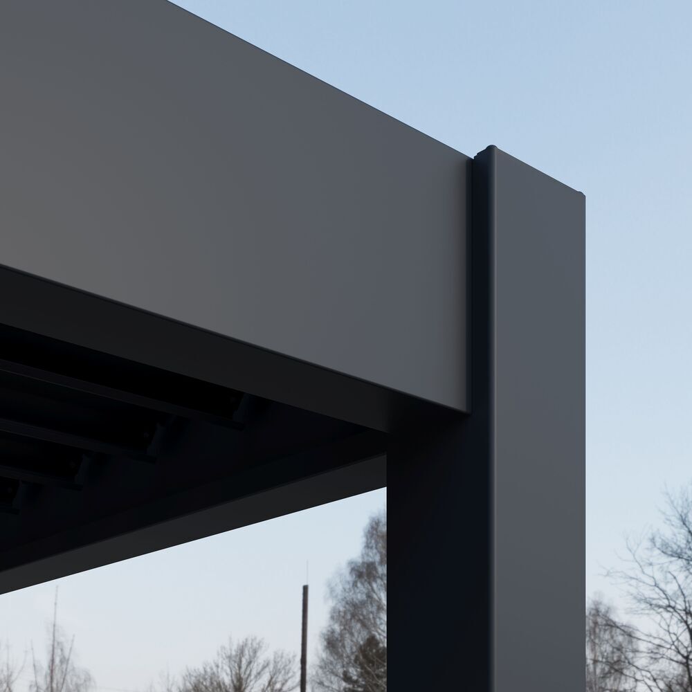 Bioklimatická pergola INTRO DUO 4x4 m Rojaplast (foto 50)