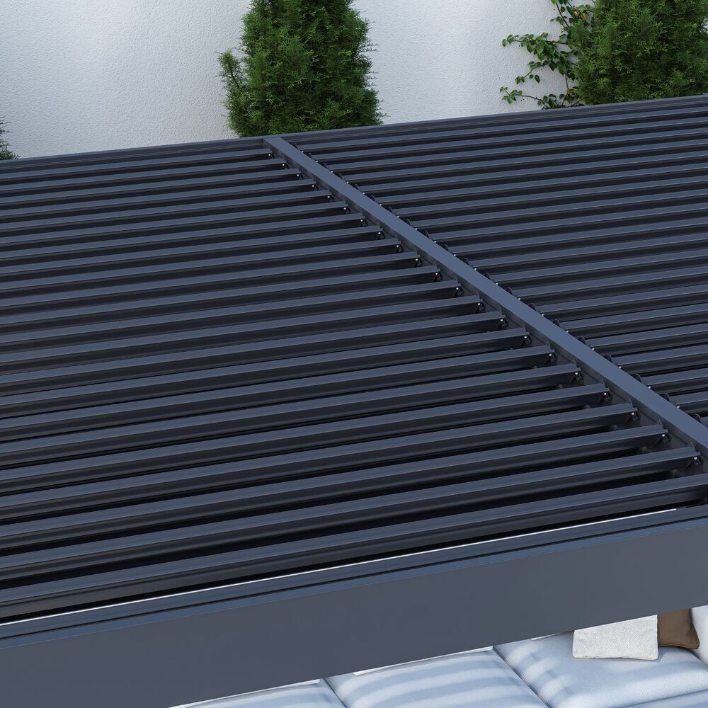 Bioklimatická pergola INTRO DUO 8x4 m Rojaplast (foto 30)