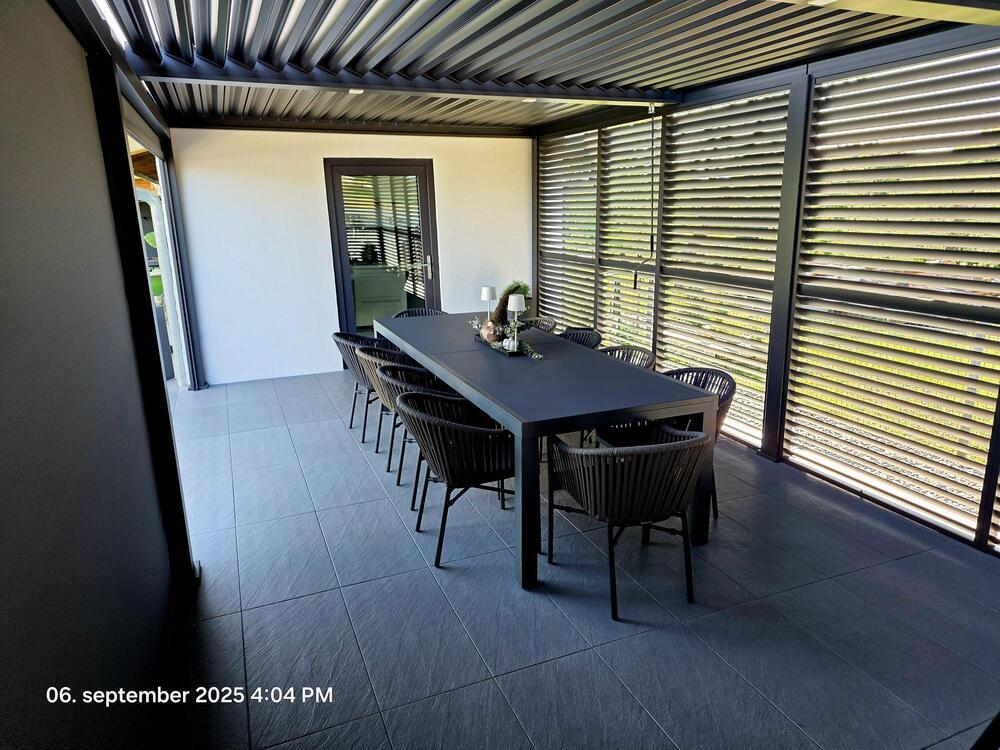 Pergola PANEL LAMELY zastínění fixní horizontální 1 m pro bioklimatickou Rojaplast (foto 169)
