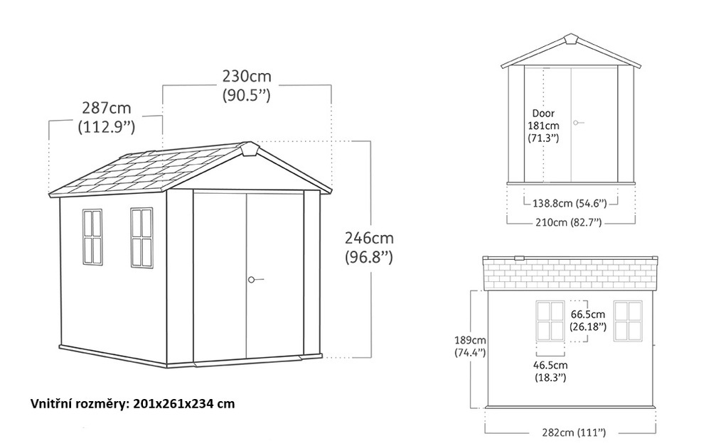 APEX hiša 9x7,5 OREH