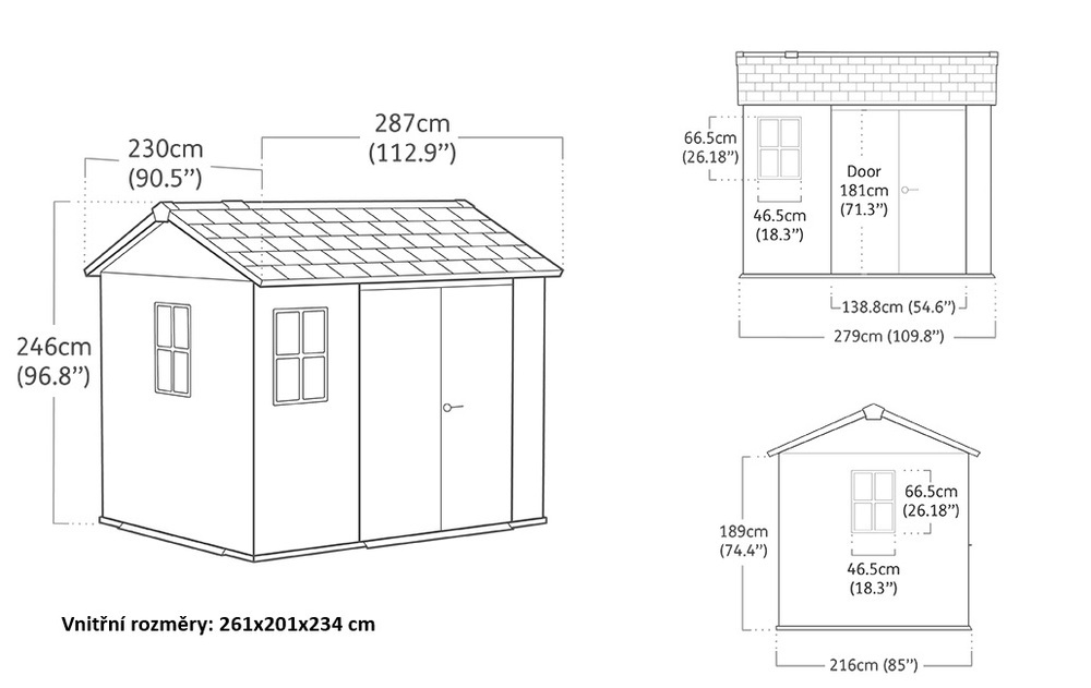 APEX hiša 9x7,5 OREH