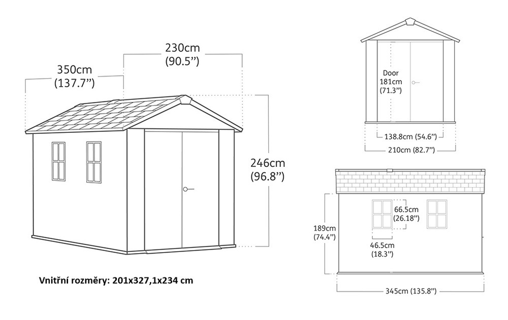 Hiša APEX 11x7,5 ASHWOOD