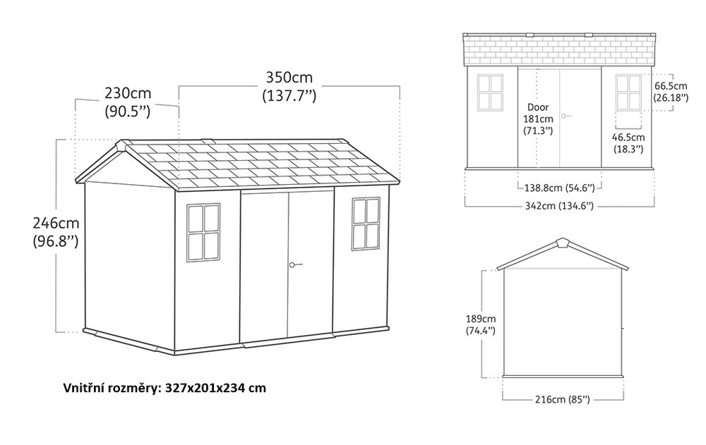 Hiša APEX 11x7,5 ASHWOOD