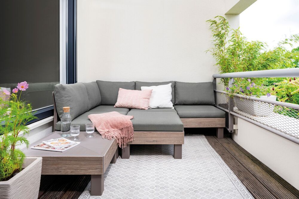 Vrtni plastični set ELEMENTS SIGNATURE - oreh