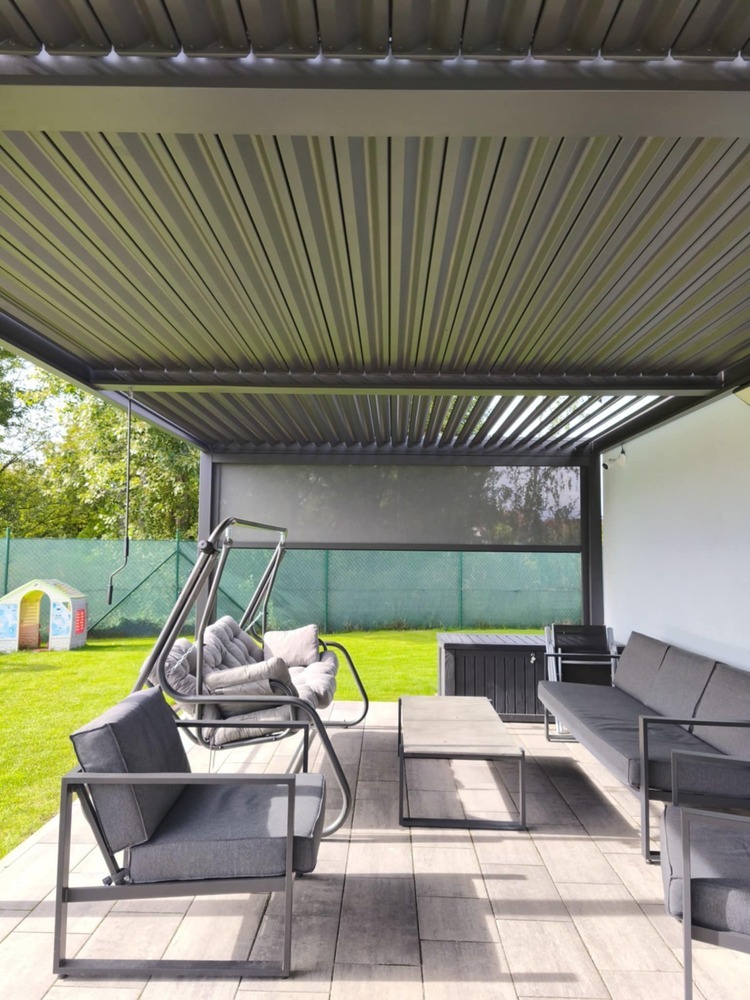 Bioklimatická pergola INTRO DUO 4x4 m Rojaplast (foto 146)