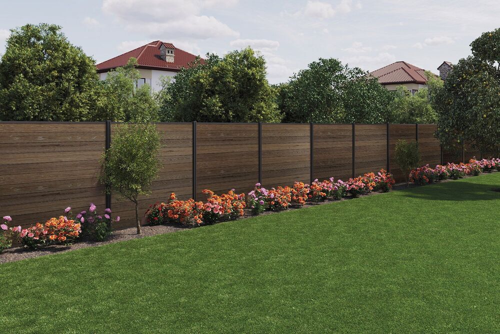 Ograja KETER FENCE KIT oreh (3x panel)