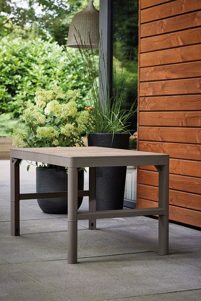 DECO LYON mizica iz ratana - pepelovec/kapucino