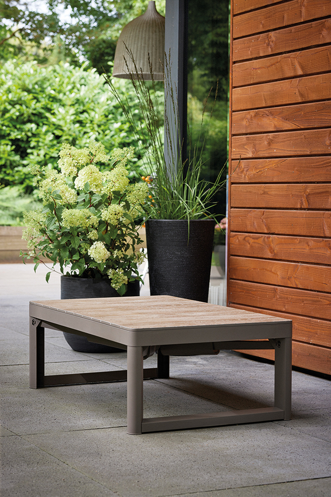 DECO LYON mizica iz ratana - pepelovec/kapucino