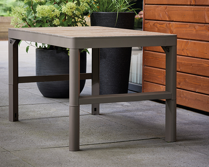 DECO LYON mizica iz ratana - pepelovec/kapucino