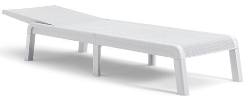 Ležalnik MALLORCA - bel