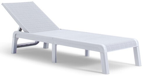 Ležalnik MALLORCA - bel