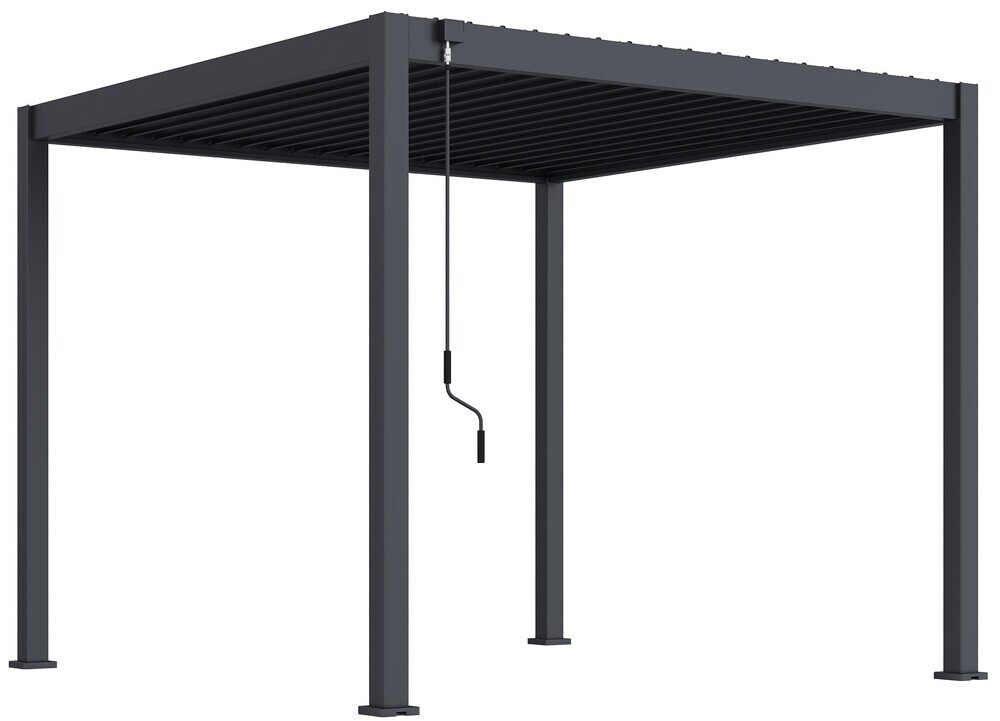 Bioklimatska pergola ECO 3x3 m, jeklena - prostostoječa