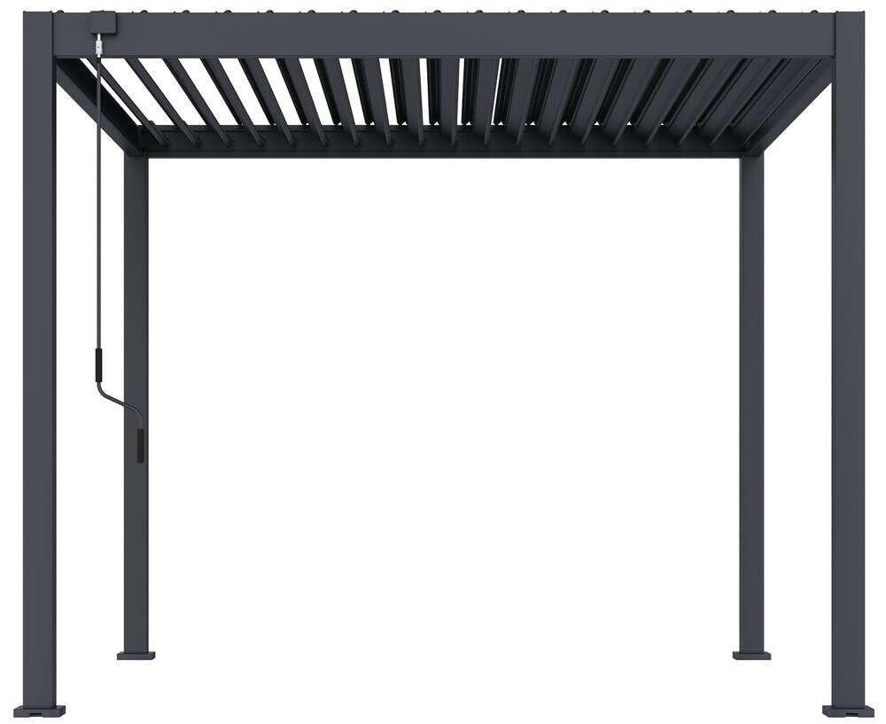 Bioklimatska pergola ECO 3x3 m, jeklena - prostostoječa