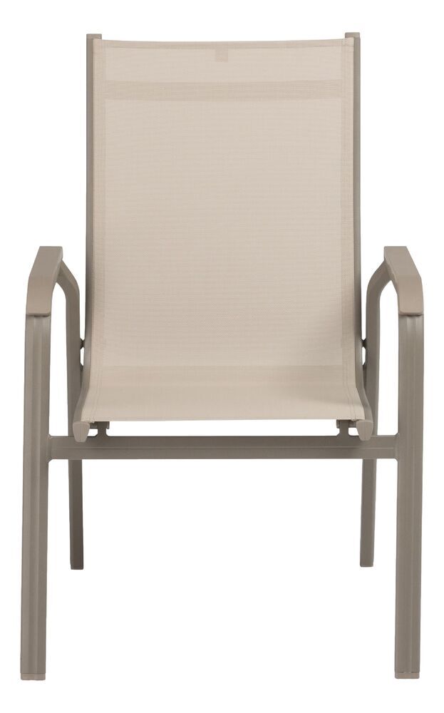 KETTLER BASIC PLUS aluminijasti zložljivi stol - taupe / beige